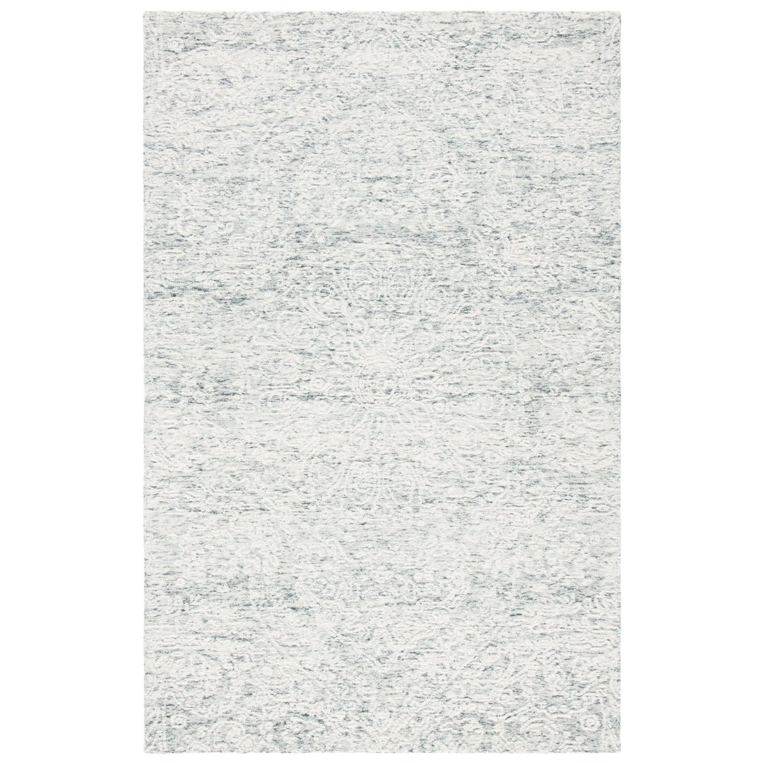 SAFAVIEH Metro MET993H Handmade Dark Grey / Ivory Rug Image 1