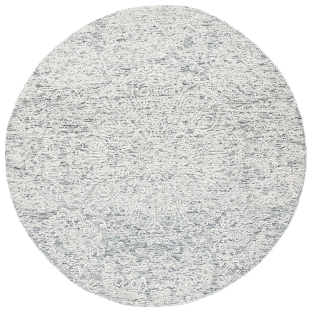 SAFAVIEH Metro MET993H Handmade Dark Grey / Ivory Rug Image 6