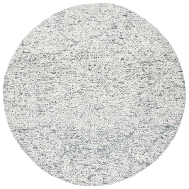 SAFAVIEH Metro MET993H Handmade Dark Grey / Ivory Rug Image 6