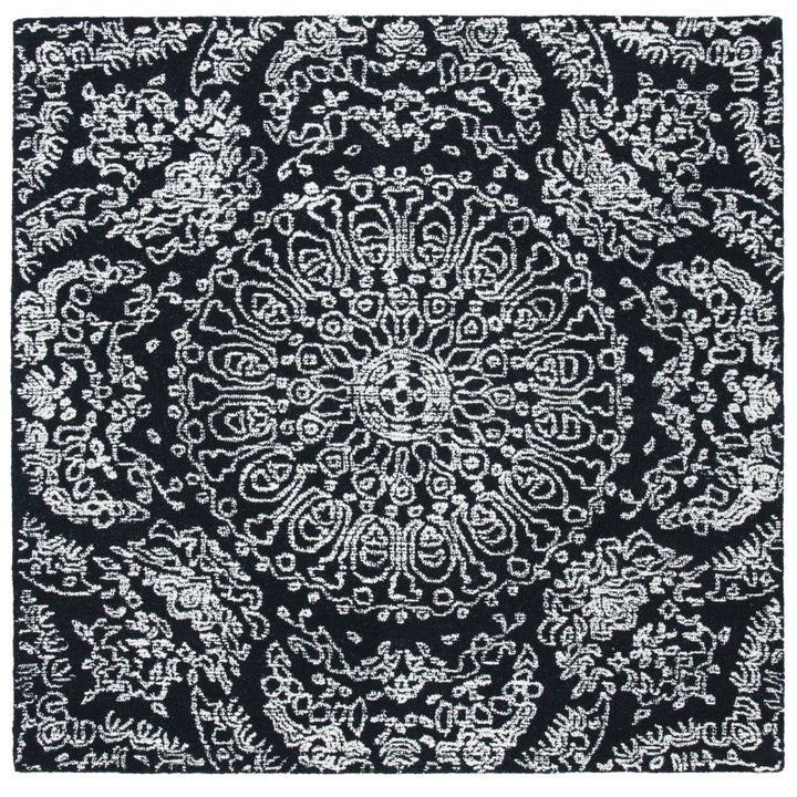 SAFAVIEH Metro MET993Z Handmade Black / Ivory Rug Image 1