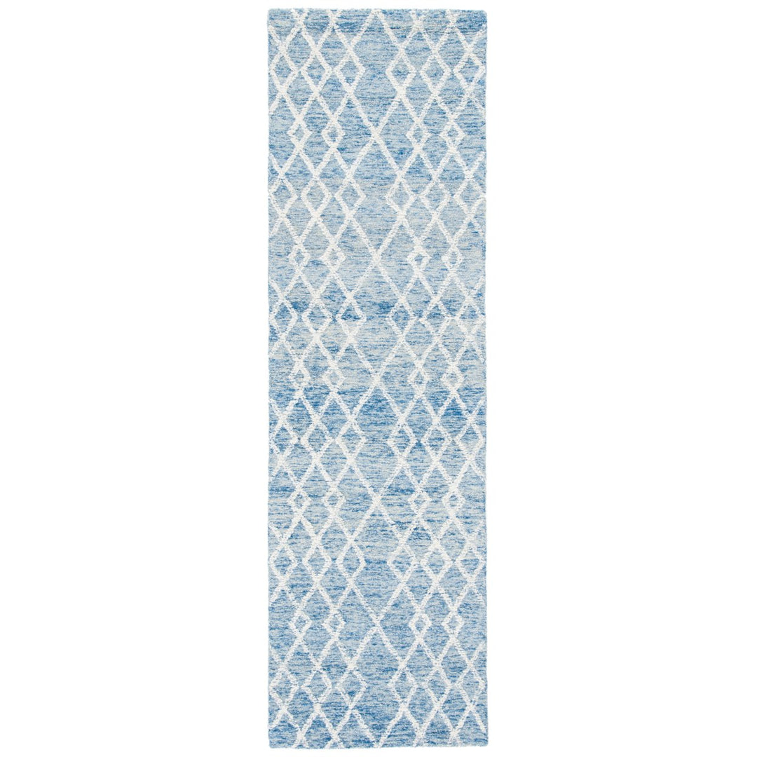 SAFAVIEH Metro MET994M Handmade Blue / Ivory Rug Image 1