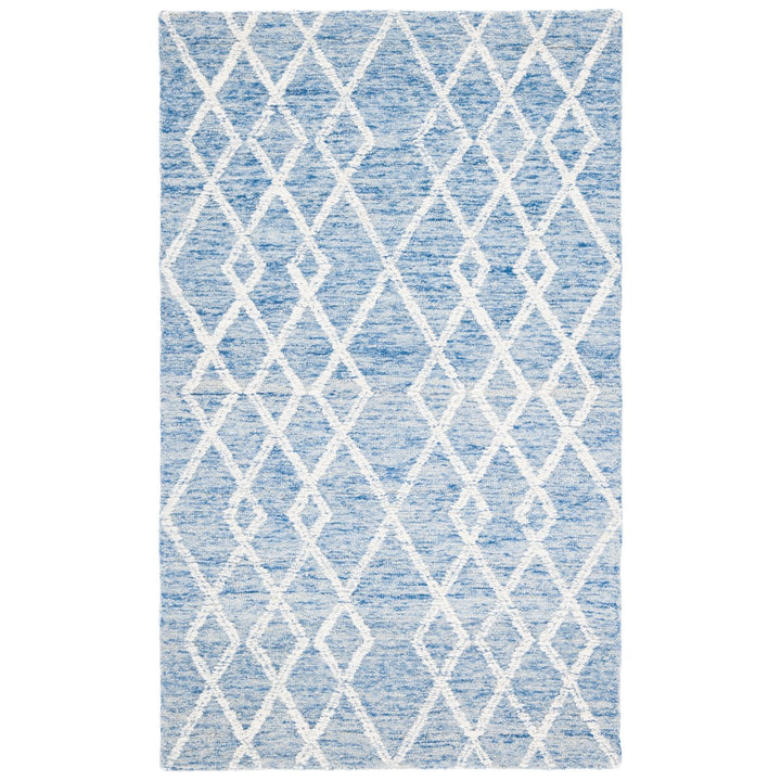 SAFAVIEH Metro MET994M Handmade Blue / Ivory Rug Image 1