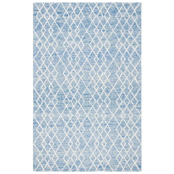 SAFAVIEH Metro MET994M Handmade Blue / Ivory Rug Image 1