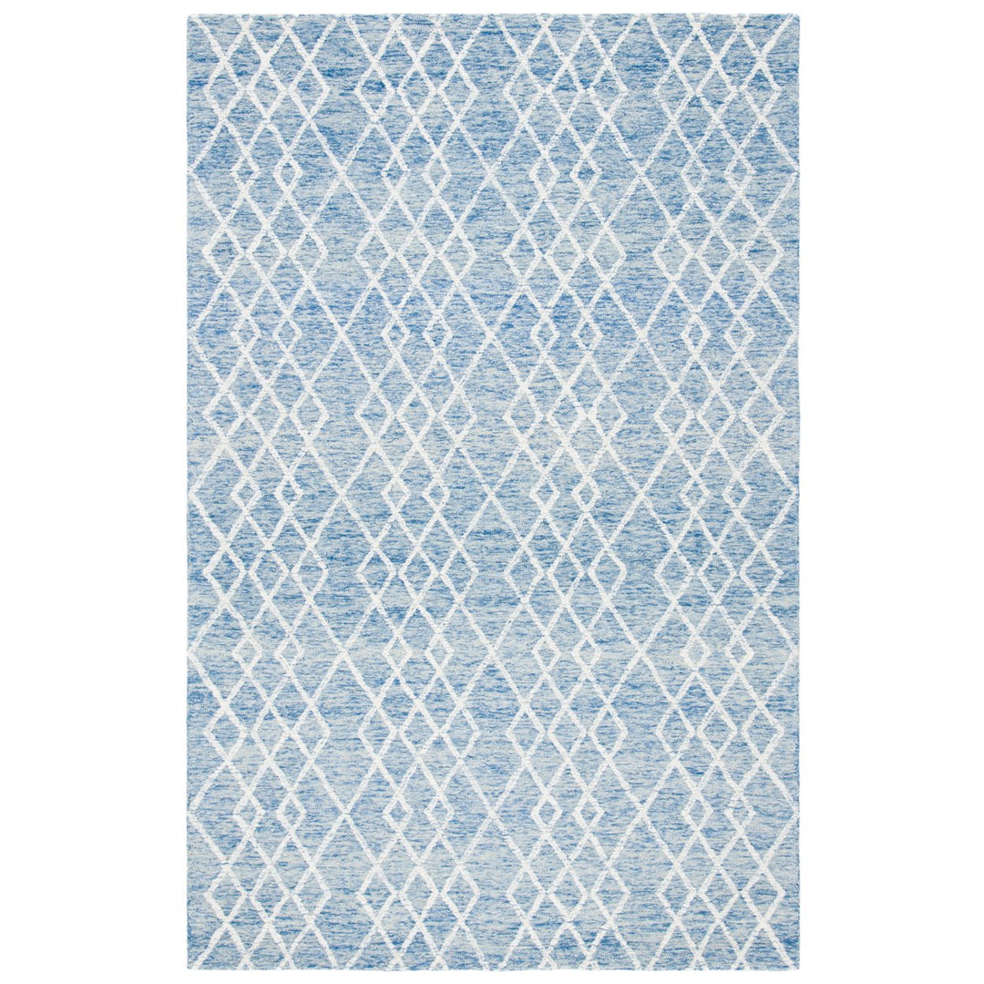 SAFAVIEH Metro MET994M Handmade Blue / Ivory Rug Image 1