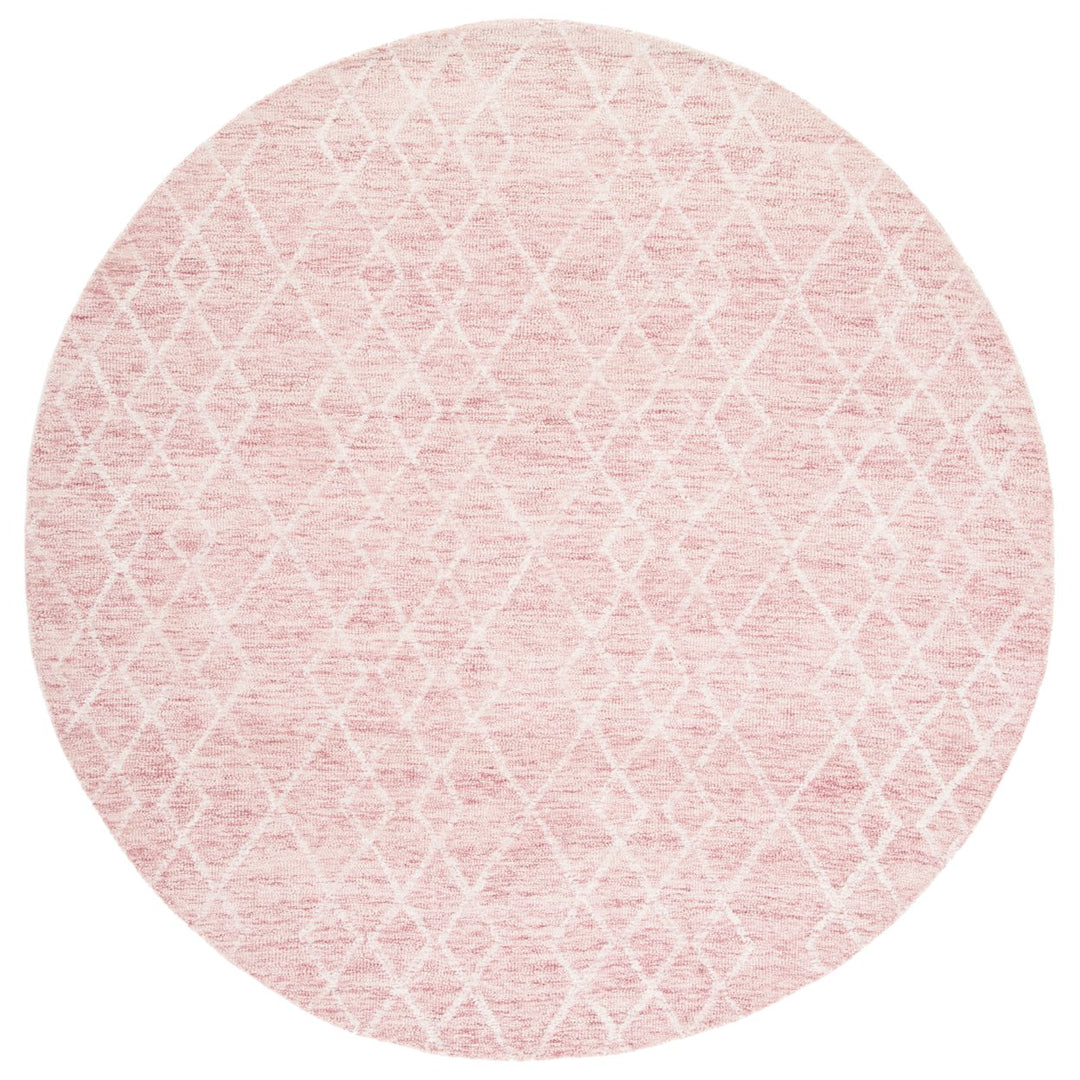 SAFAVIEH Metro MET994U Handmade Pink / Ivory Rug Image 4