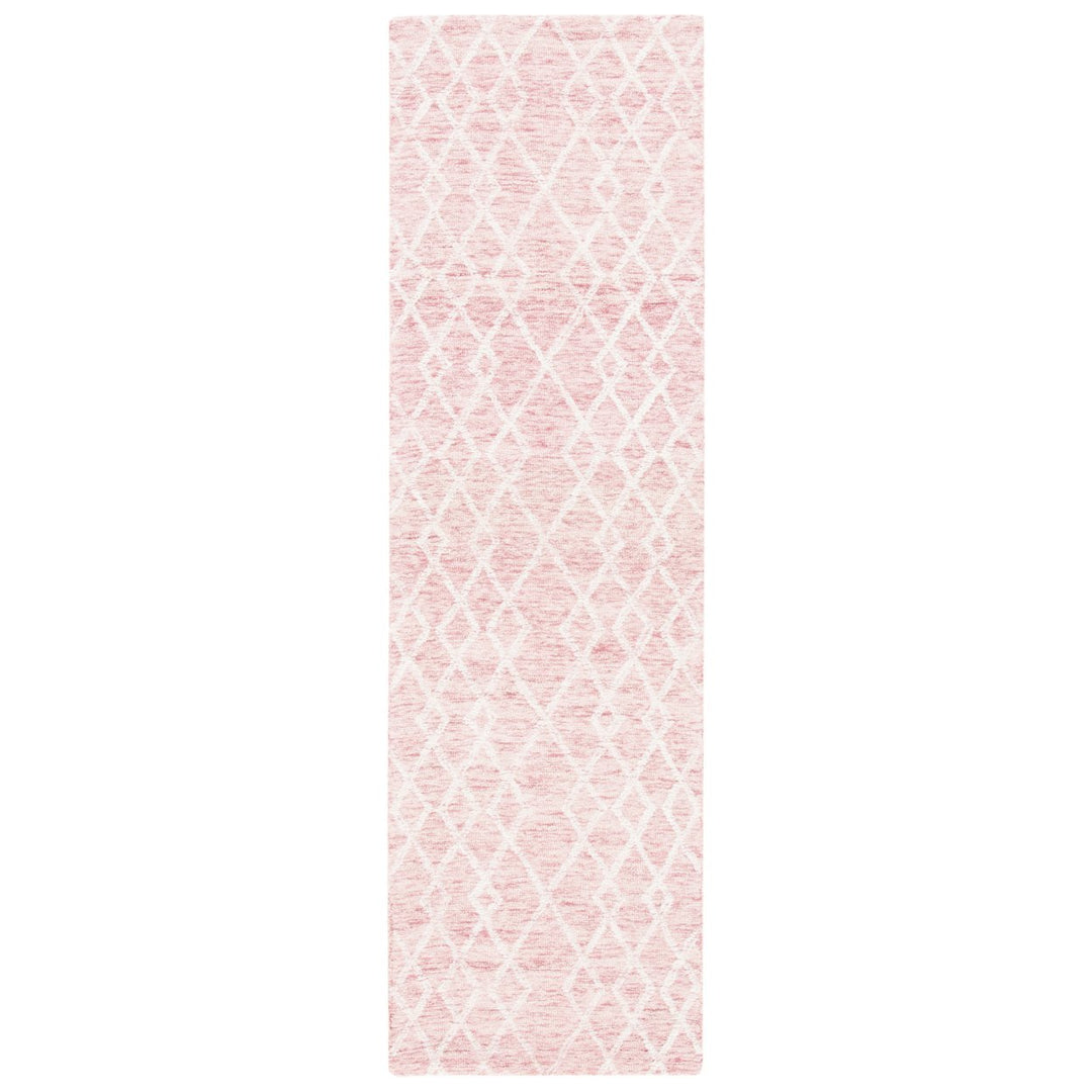 SAFAVIEH Metro MET994U Handmade Pink / Ivory Rug Image 5