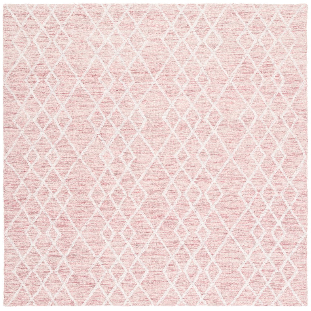 SAFAVIEH Metro MET994U Handmade Pink / Ivory Rug Image 6