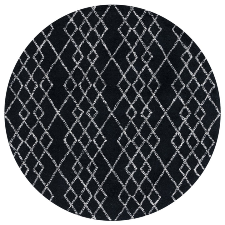 SAFAVIEH Metro MET994Z Handmade Black / Ivory Rug Image 1