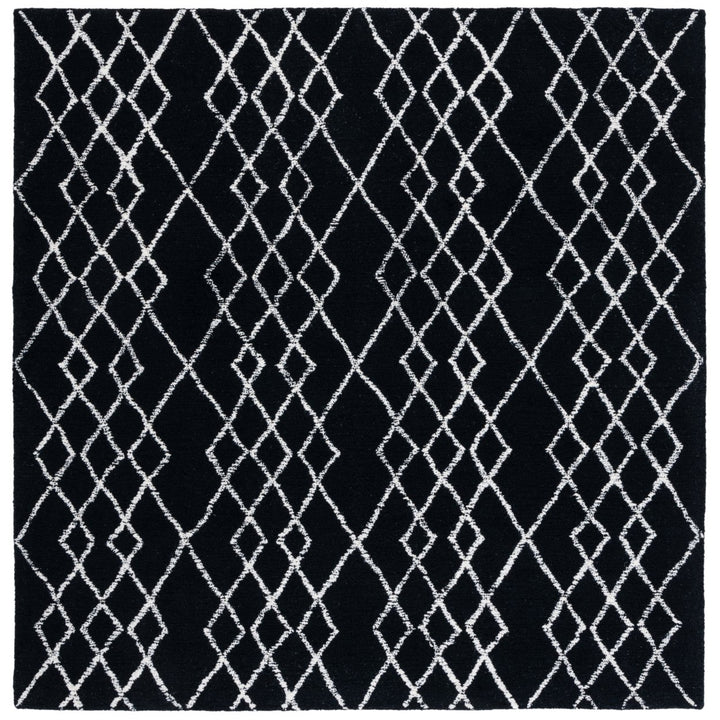 SAFAVIEH Metro MET994Z Handmade Black / Ivory Rug Image 1