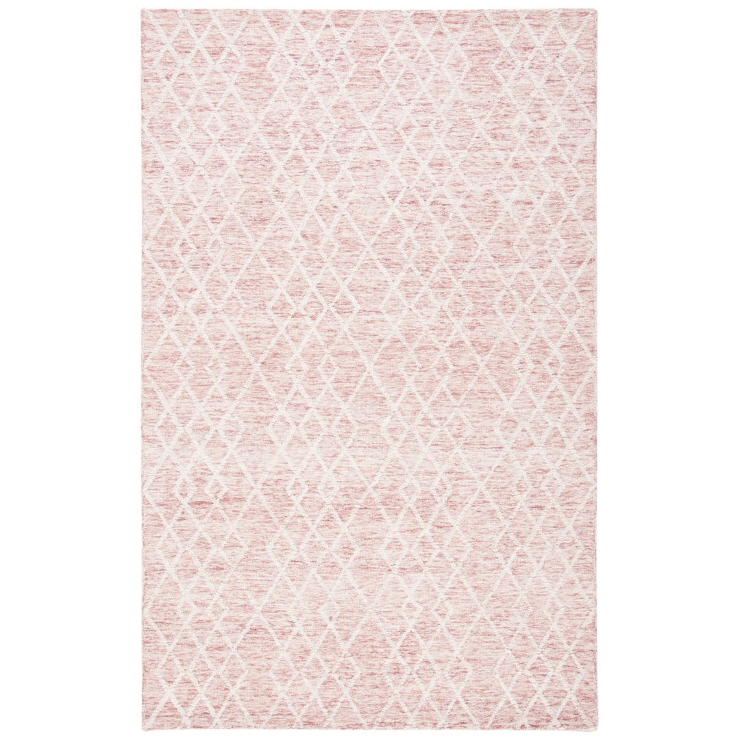 SAFAVIEH Metro MET994U Handmade Pink / Ivory Rug Image 10