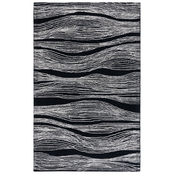 SAFAVIEH Metro MET995B Handmade Ivory / Black Rug Image 1