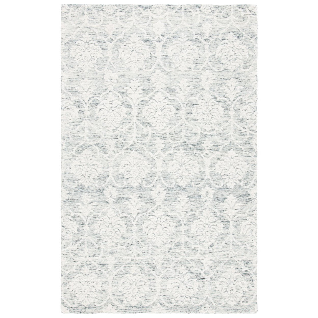 SAFAVIEH Metro MET996H Handmade Dark Grey / Ivory Rug Image 1