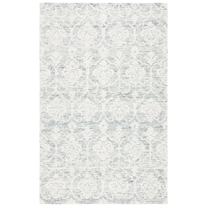 SAFAVIEH Metro MET996H Handmade Dark Grey / Ivory Rug Image 1