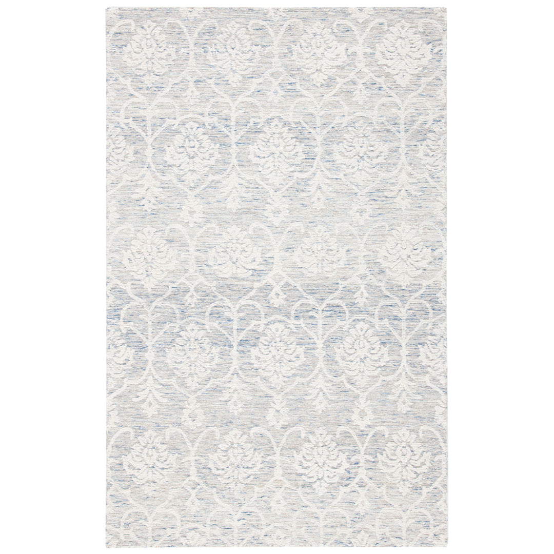 SAFAVIEH Metro MET996L Handmade Light Blue / Ivory Rug Image 4