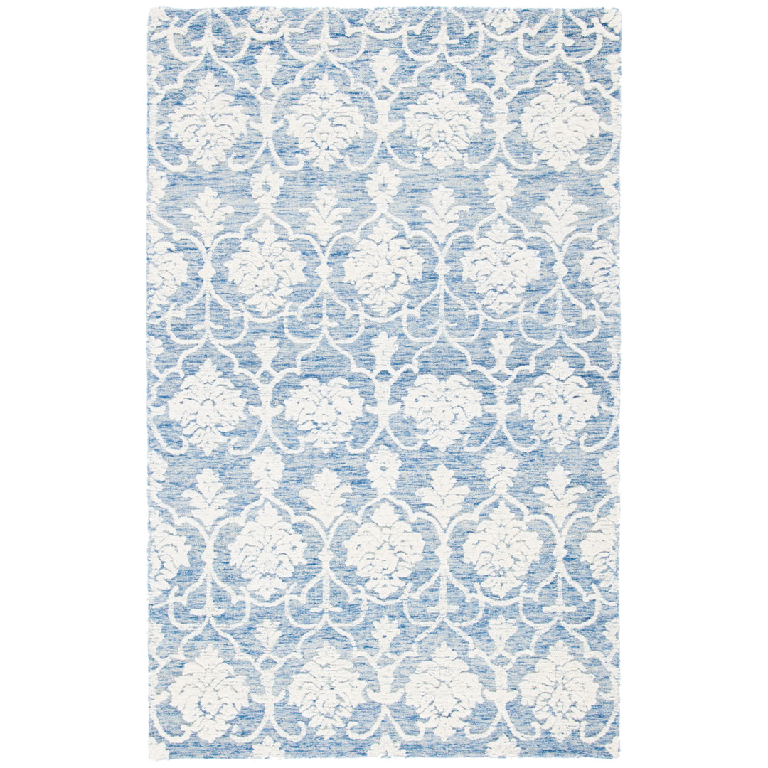 SAFAVIEH Metro MET996M Handmade Blue / Ivory Rug Image 4