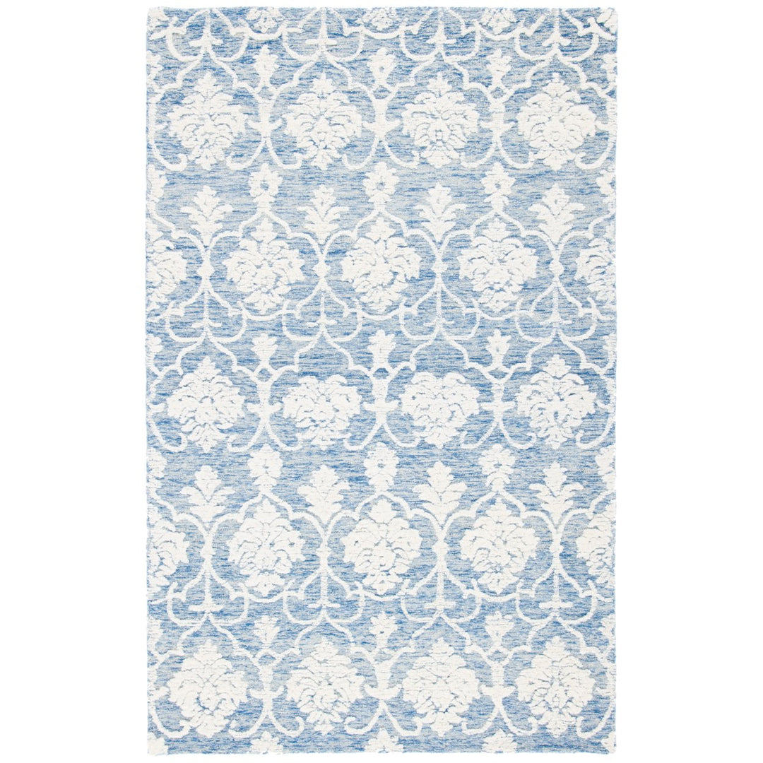 SAFAVIEH Metro MET996M Handmade Blue / Ivory Rug Image 1