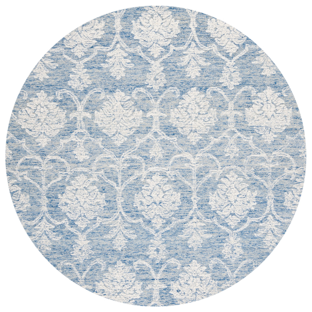 SAFAVIEH Metro MET996M Handmade Blue / Ivory Rug Image 5