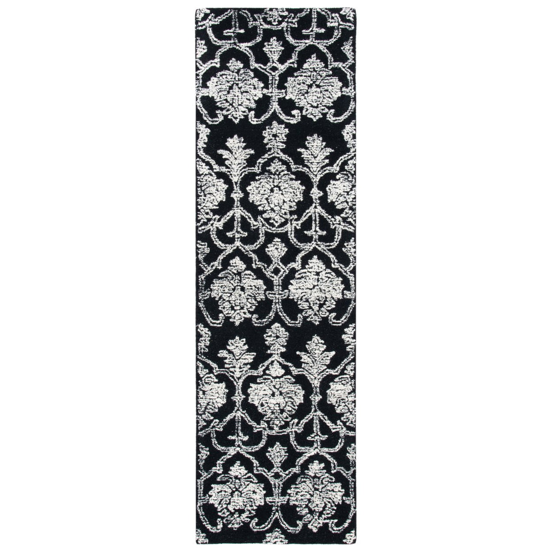 SAFAVIEH Metro MET996Z Handmade Black / Ivory Rug Image 1