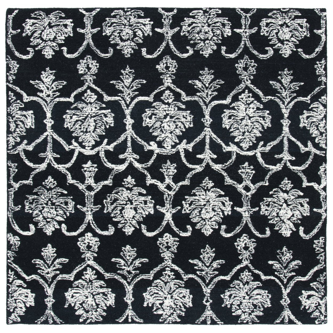 SAFAVIEH Metro MET996Z Handmade Black / Ivory Rug Image 1