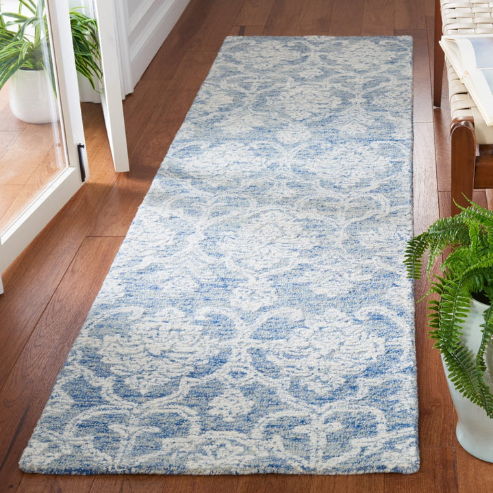 SAFAVIEH Metro MET996M Handmade Blue / Ivory Rug Image 9