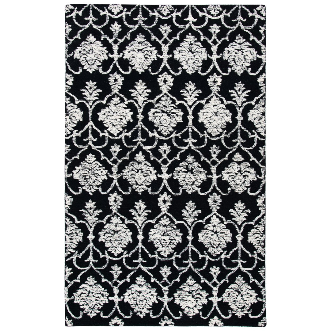 SAFAVIEH Metro MET996Z Handmade Black / Ivory Rug Image 1