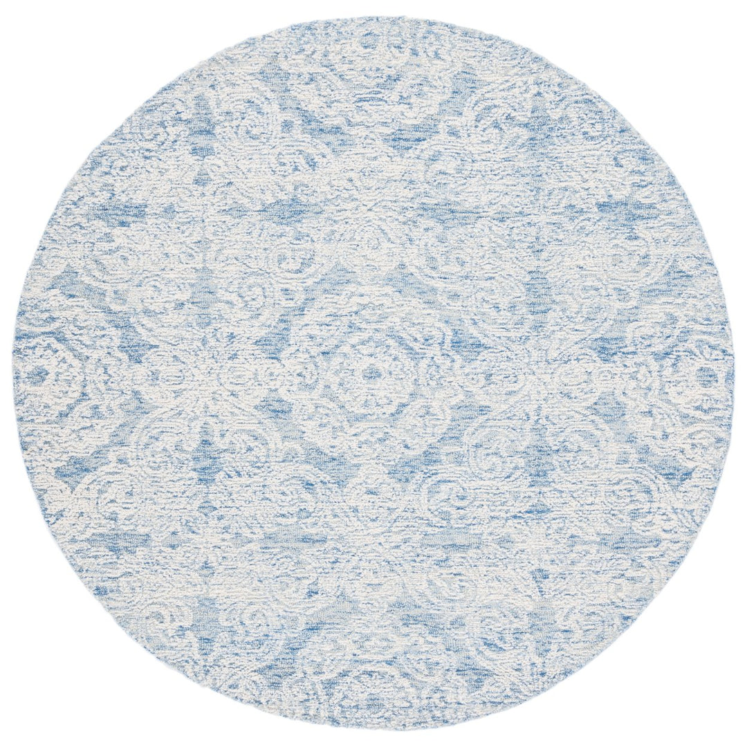 SAFAVIEH Metro MET997M Handmade Blue / Ivory Rug Image 3