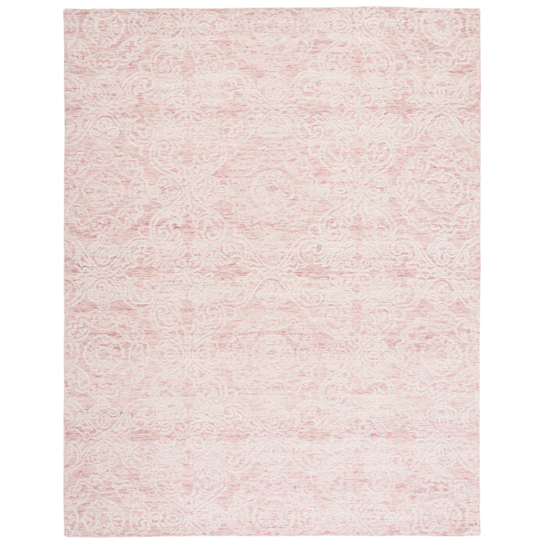 SAFAVIEH Metro MET997U Handmade Dark Pink / Ivory Rug Image 1