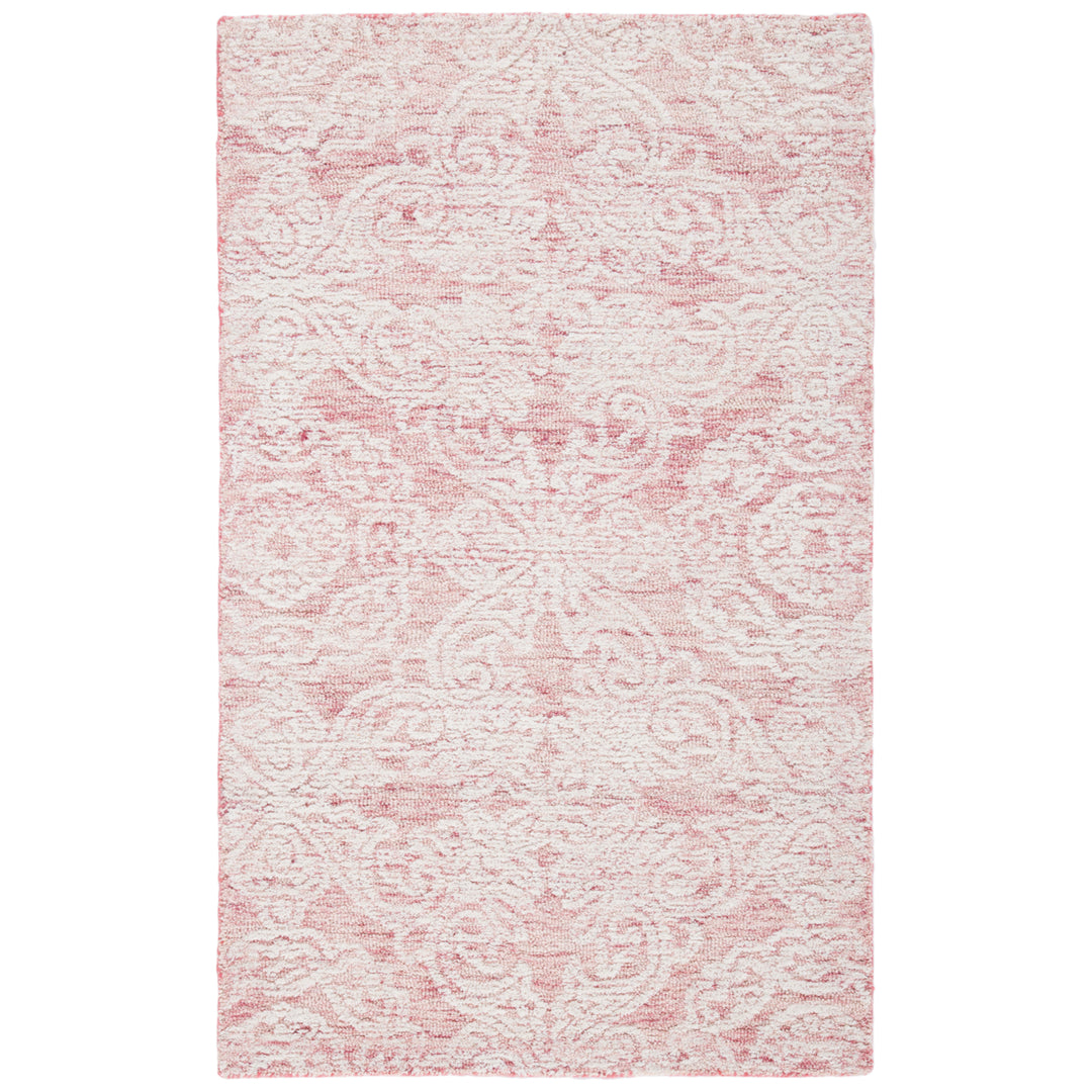 SAFAVIEH Metro MET997U Handmade Dark Pink / Ivory Rug Image 2