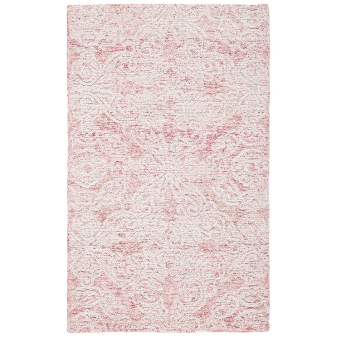 SAFAVIEH Metro MET997U Handmade Dark Pink / Ivory Rug Image 1