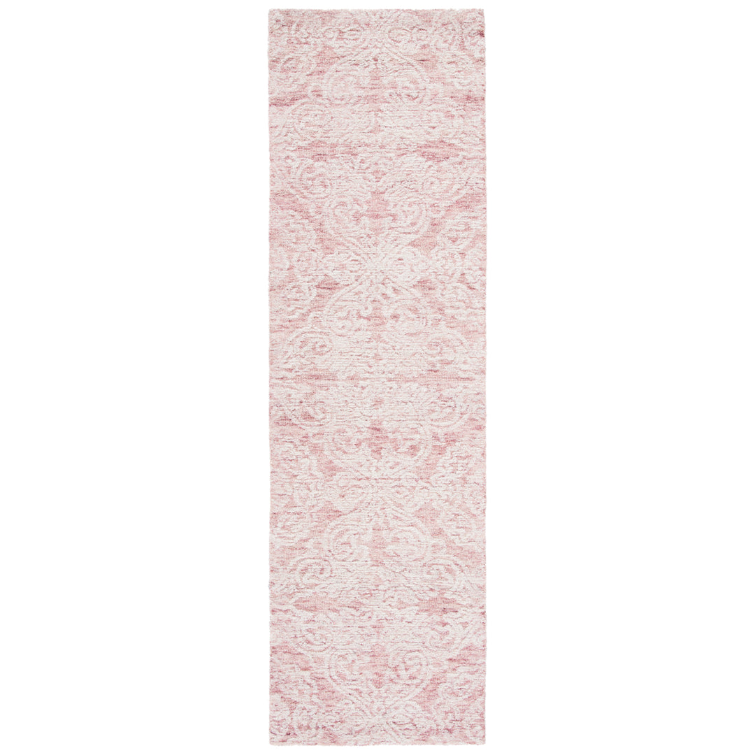 SAFAVIEH Metro MET997U Handmade Dark Pink / Ivory Rug Image 3