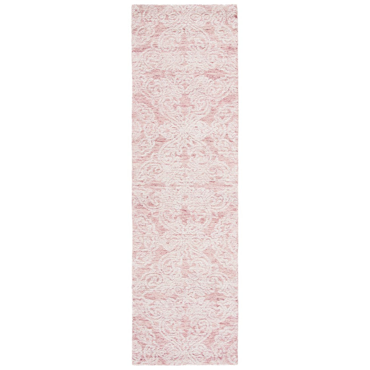 SAFAVIEH Metro MET997U Handmade Dark Pink / Ivory Rug Image 1