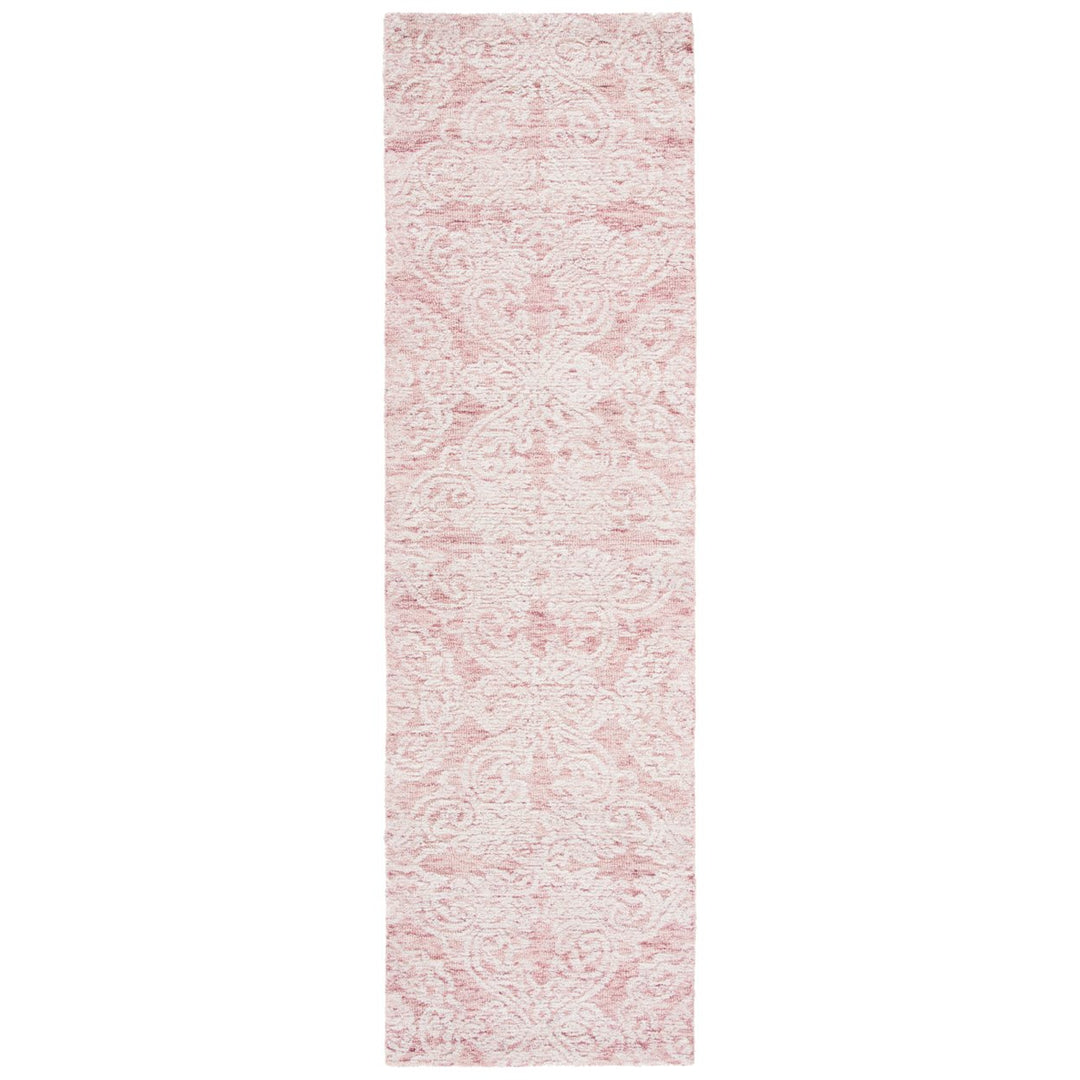 SAFAVIEH Metro MET997U Handmade Dark Pink / Ivory Rug Image 1