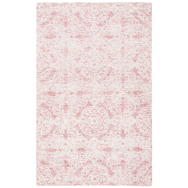 SAFAVIEH Metro MET997U Handmade Dark Pink / Ivory Rug Image 4