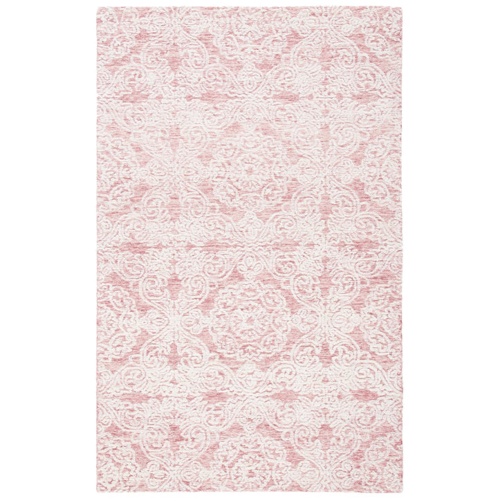 SAFAVIEH Metro MET997U Handmade Dark Pink / Ivory Rug Image 1