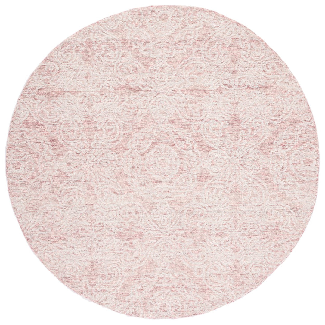 SAFAVIEH Metro MET997U Handmade Dark Pink / Ivory Rug Image 1