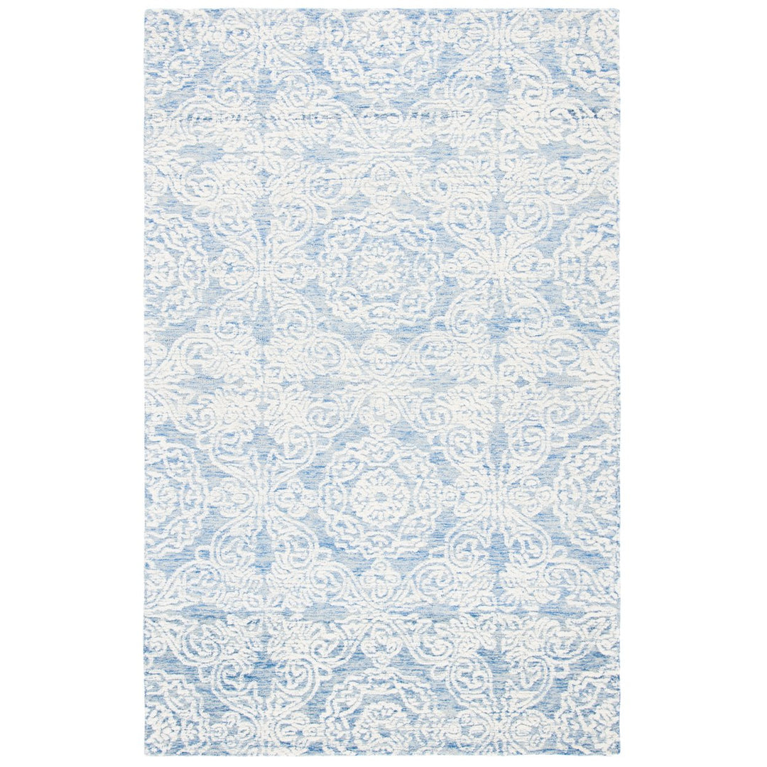 SAFAVIEH Metro MET997M Handmade Blue / Ivory Rug Image 10