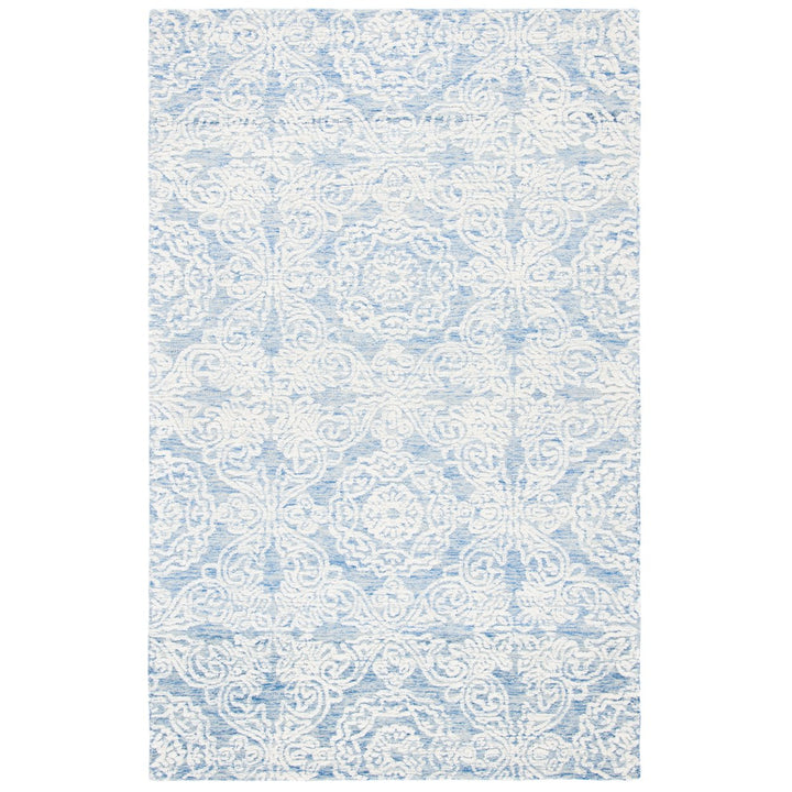 SAFAVIEH Metro MET997M Handmade Blue / Ivory Rug Image 10