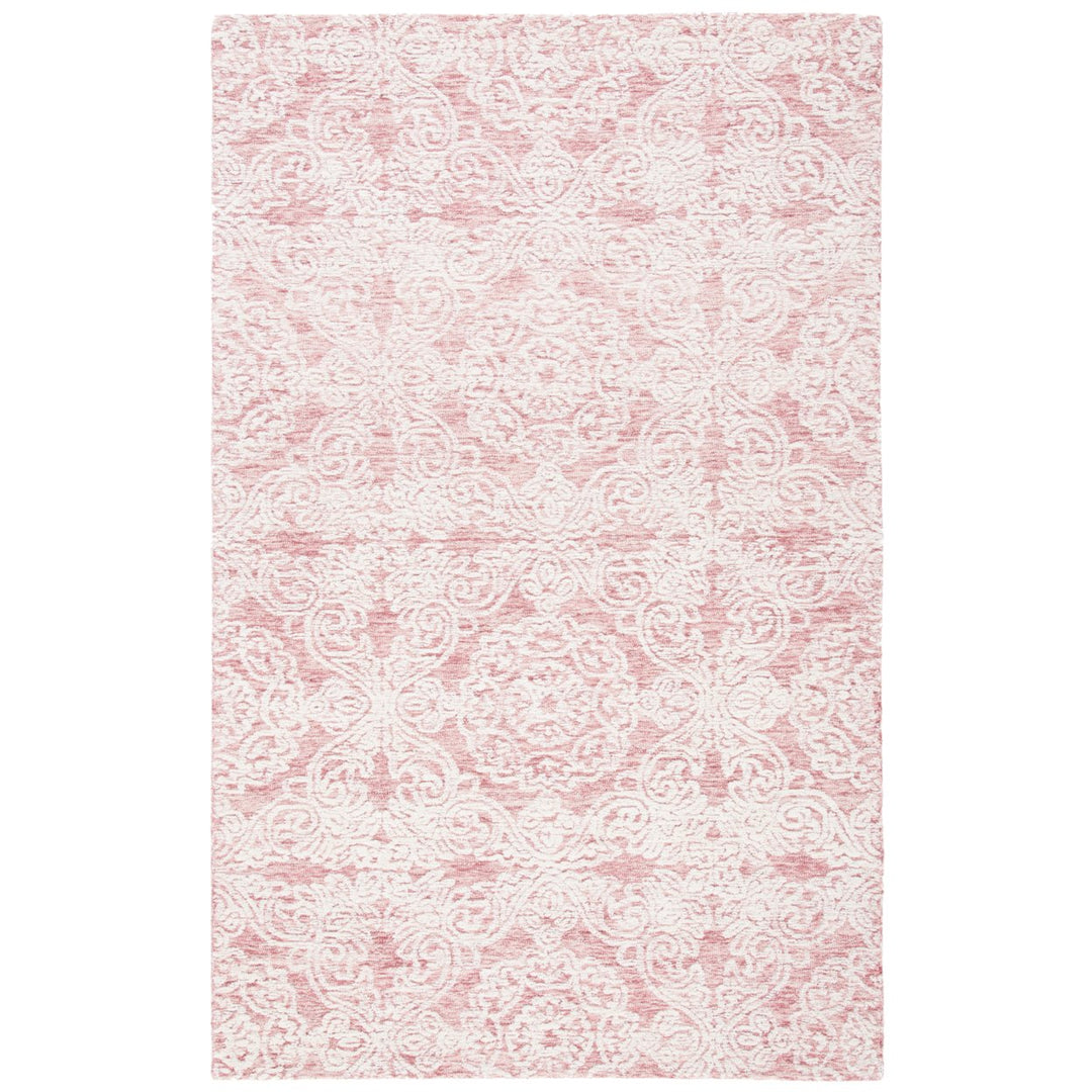 SAFAVIEH Metro MET997U Handmade Dark Pink / Ivory Rug Image 1