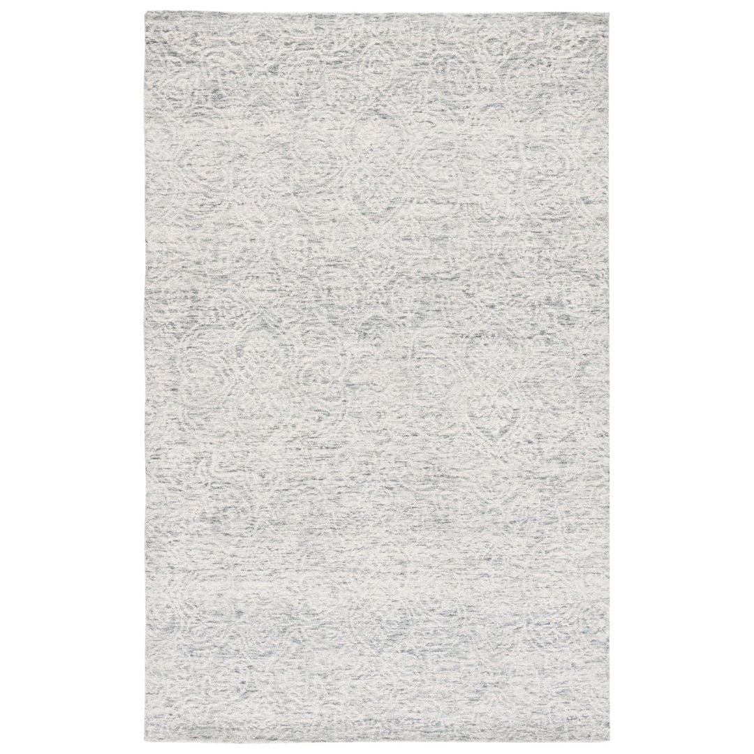 SAFAVIEH Metro MET998H Handmade Dark Grey / Ivory Rug Image 1