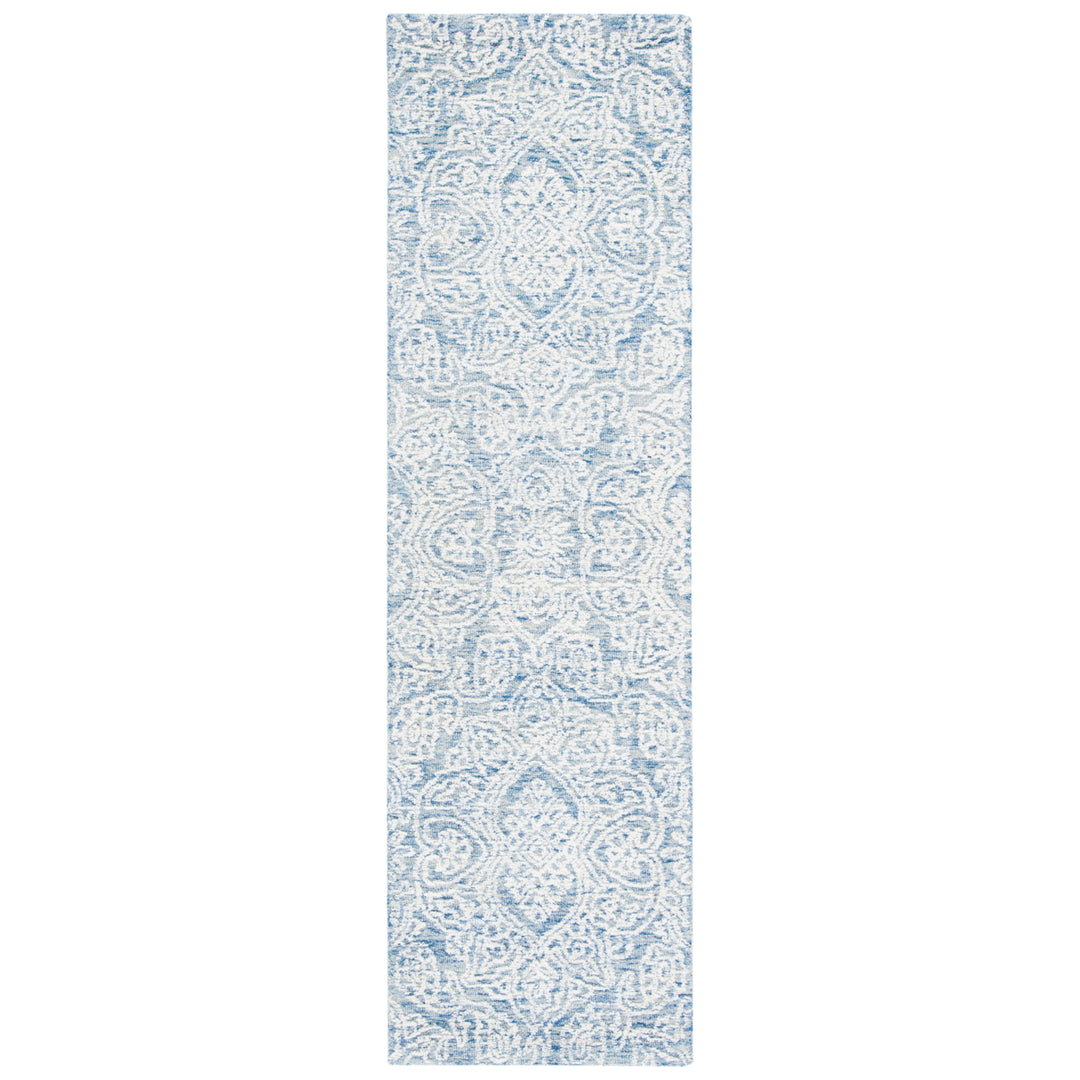 SAFAVIEH Metro MET998M Handmade Blue / Ivory Rug Image 2