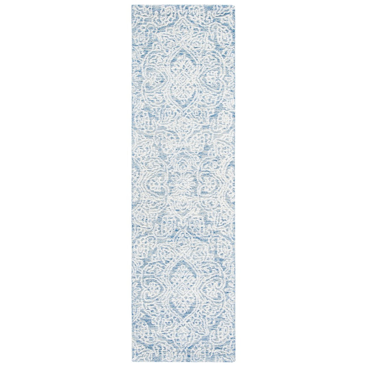 SAFAVIEH Metro MET998M Handmade Blue / Ivory Rug Image 1