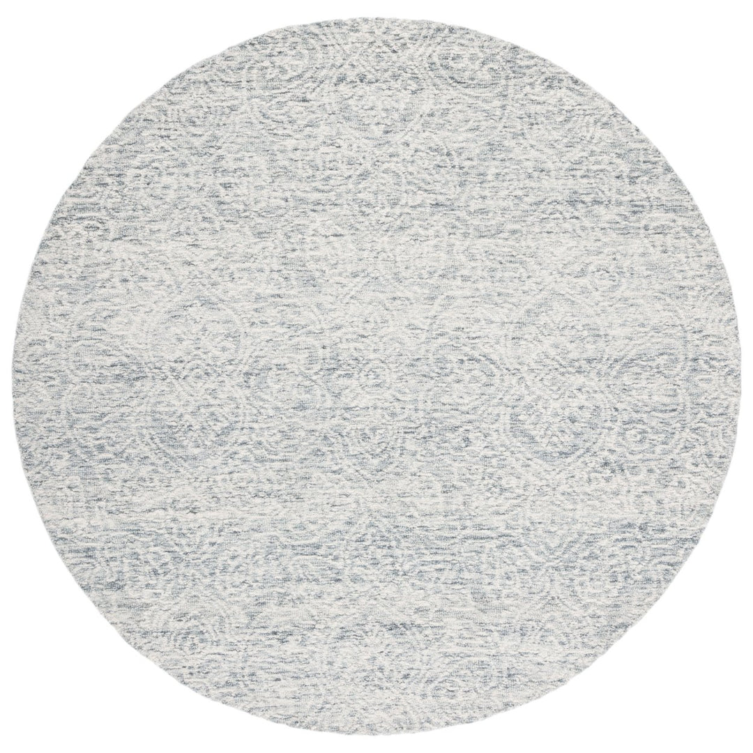 SAFAVIEH Metro MET998H Handmade Dark Grey / Ivory Rug Image 6