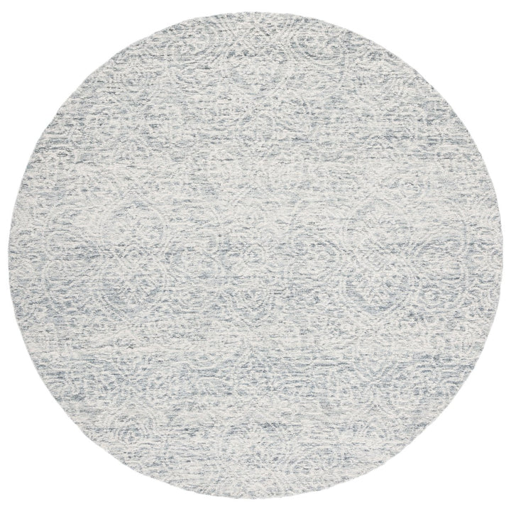 SAFAVIEH Metro MET998H Handmade Dark Grey / Ivory Rug Image 1