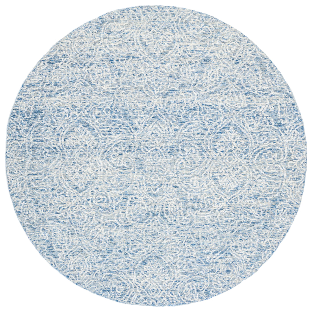 SAFAVIEH Metro MET998M Handmade Blue / Ivory Rug Image 5