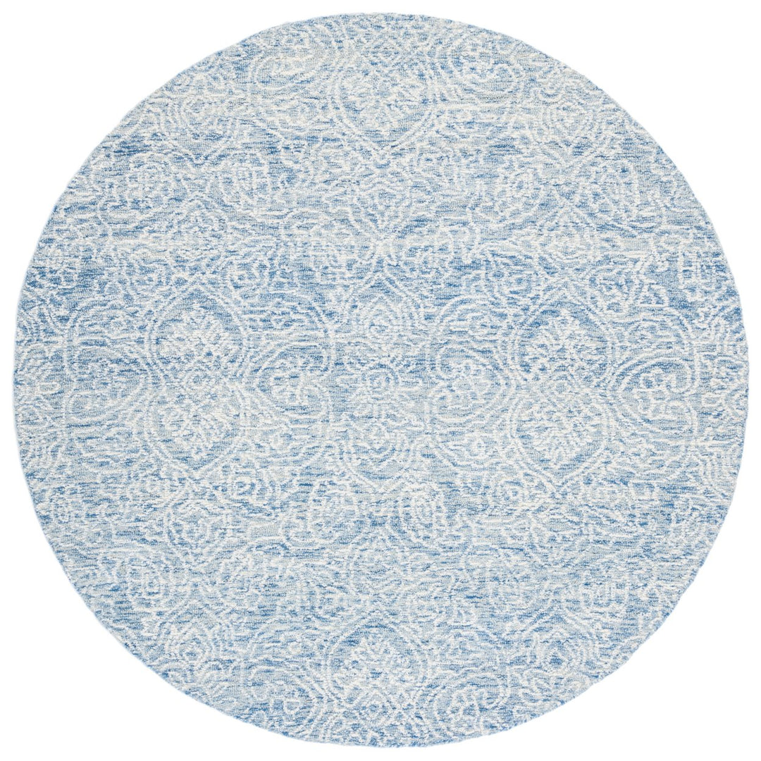 SAFAVIEH Metro MET998M Handmade Blue / Ivory Rug Image 1