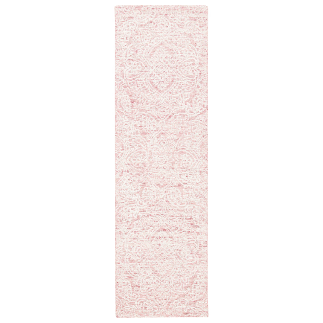 SAFAVIEH Metro MET998U Handmade Pink / Ivory Rug Image 5