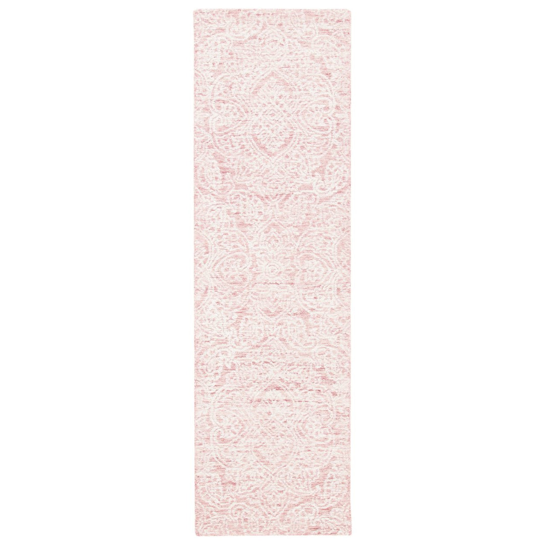 SAFAVIEH Metro MET998U Handmade Pink / Ivory Rug Image 1