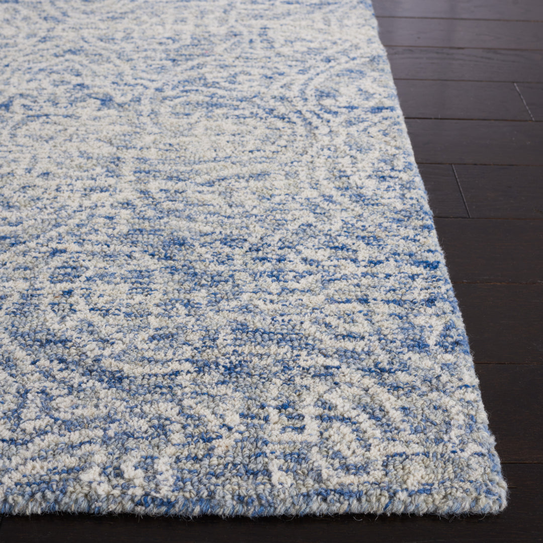 SAFAVIEH Metro MET998M Handmade Blue / Ivory Rug Image 10