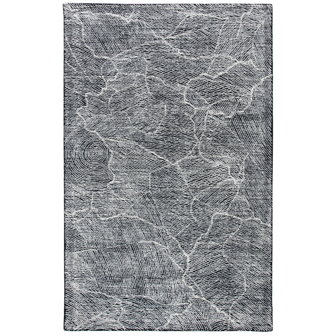 SAFAVIEH Metro MET999Z Handmade Black / Ivory Rug Image 1