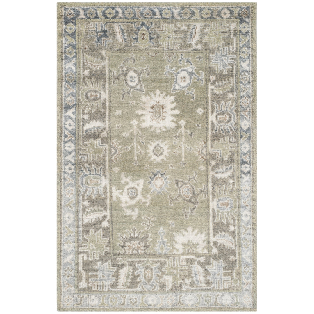 SAFAVIEH Maharaja MHJ254D Hand-knotted Slate / Silver Rug Image 2